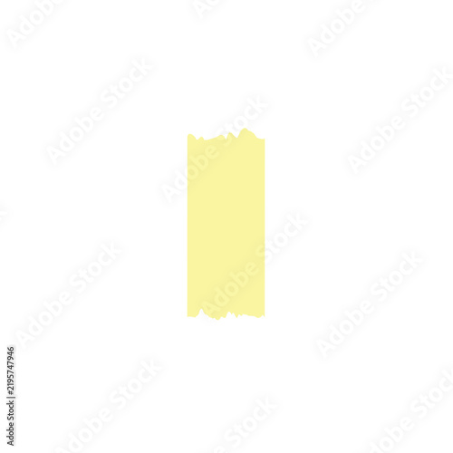 Vector illustration template of yellow adhesive tape strips.