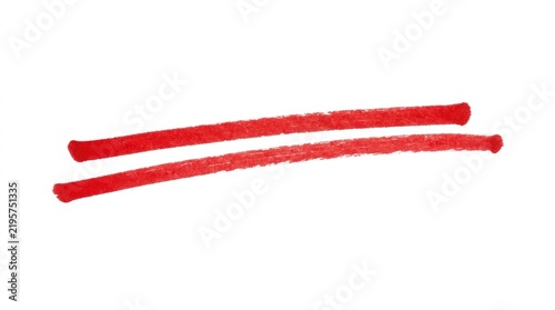 Parametric translucent Red double underline emphasis marks with fluid iridescent curves and soft architectural reflections