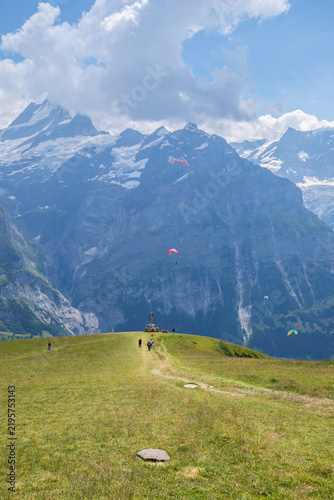 Tapety artystyczne Mountain range from Grendelwals first