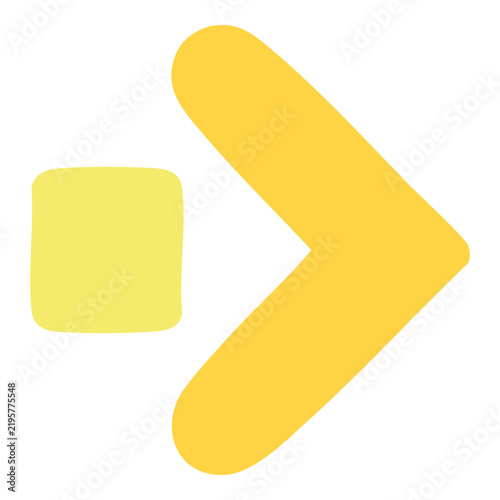 Yellow Bullet Arrow