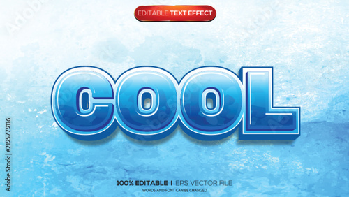 3d text effect cool theme