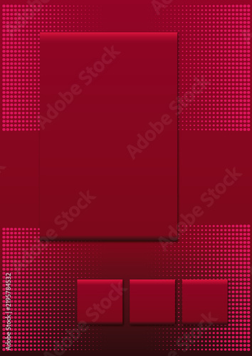 Tapety artystyczne Layout Rechtecke rot 2