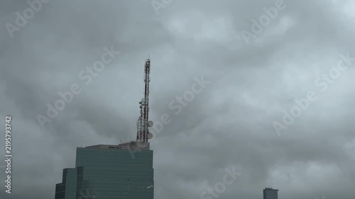 Stormy Cloud Above Building Video