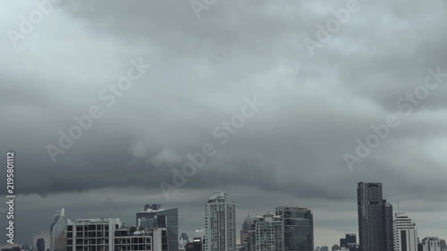 Stormy Cloud Above Building Video
