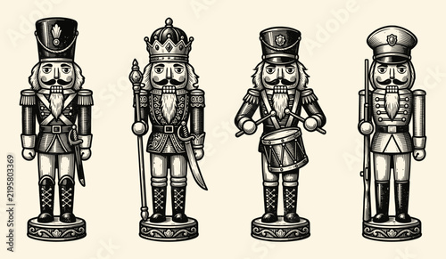 Retro Nutcracker soldier collection