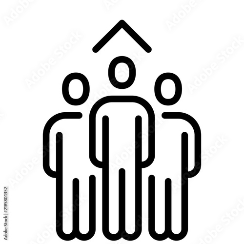 Plakat teamwork company icon