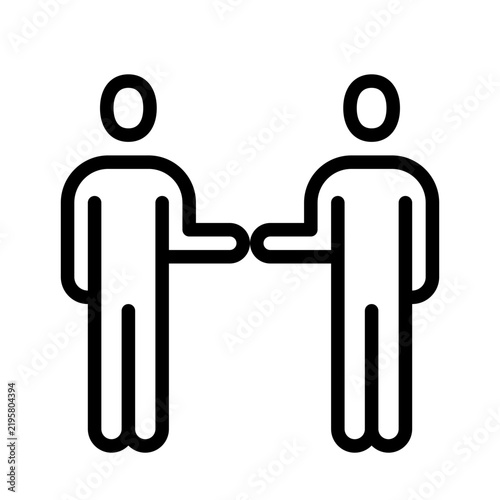 Plakat deal handshake icon