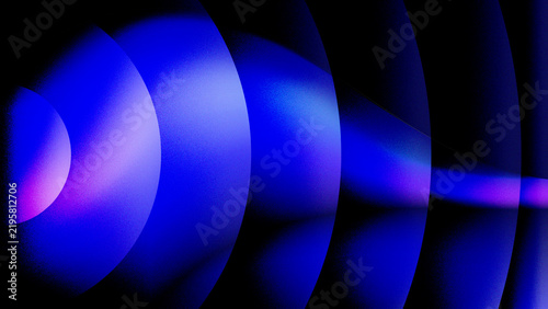 Abstract Blue Background with signal Lines effect, Fractal Waves, Glowing Circles, Colorful Shapes, Modern Vector Design, Artistic Digital Pattern and Futuristic Wallpaper Illustration