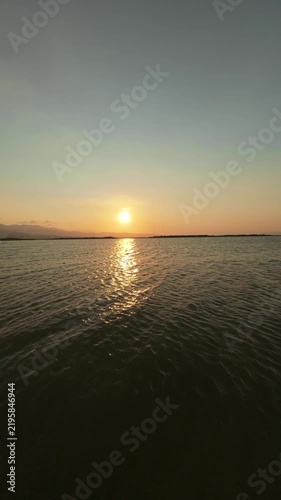 Scenic Sunset Over Calm Lake