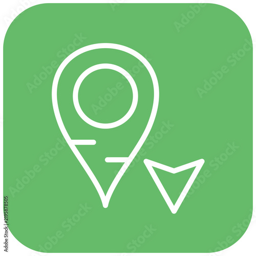 South Arrow Vector Design Icon Style