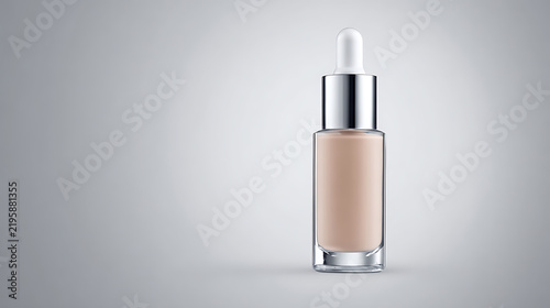 Professional Cosmetic Package Concept with Liquid Product Mockup for E-Commerce and Branding Themes