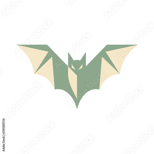 Geometric Bat Icon