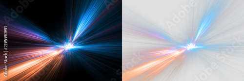 High Speed Multicolor Lines Creating a Radiant Perspective Background
