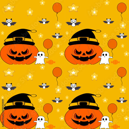seamless halloween pattern