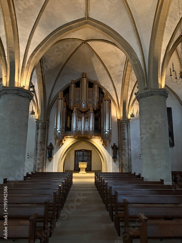 Blick in die Katholische Propsteikirche St. Peter im Zentrum der Stadt Recklinghausen im Ruhrgebiet