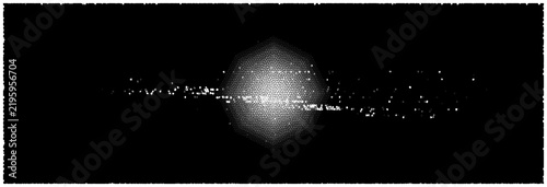 Space scene with galaxy and star trail effect