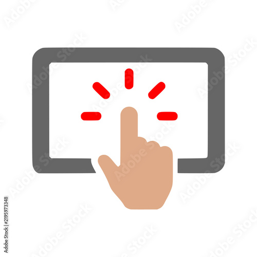 Tablet Touch Screen Interaction User Interface