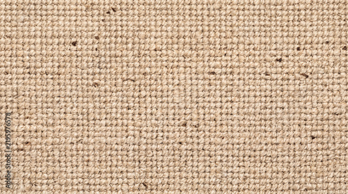 Картината върху платно Ecru Woven Fabric Texture with Chunky Yarn, Raised Knots, and Dark Flecks