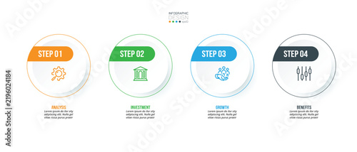 Infographic template for show business and marketing presentation