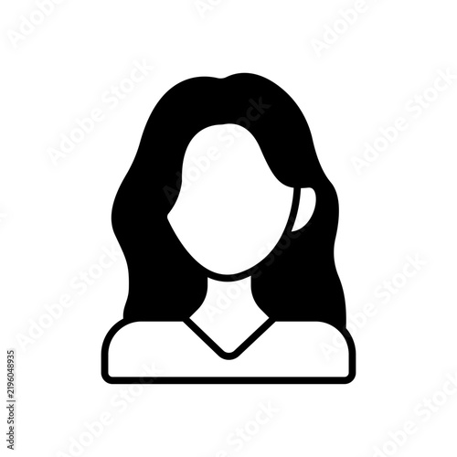 Woman Viewer Movie Audience Person Filled Vector Icon