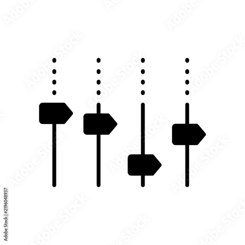 Volume Control Audio Sound Level Filled Vector Icon