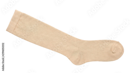 Cuadro en lienzo Single peach knee high sock made from cotton and spandex for comfort and softness