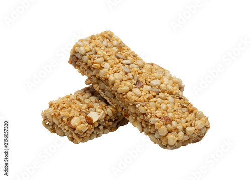 Foto Granola bars offering healthy energy snack with seeds