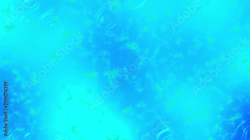 Abstract turquoise and blue background featuring fluid, swirling textures and soft glowing highlights, creating an energetic underwater-inspired atmosphere