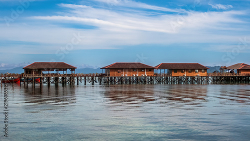A Scuba Dive Center on Mabul Island, Sabah, Malaysia on Borneo