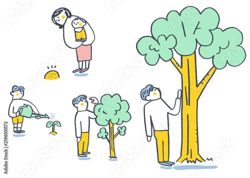 木を育てながら、自分も育つ　子どもの成長のあゆみ
