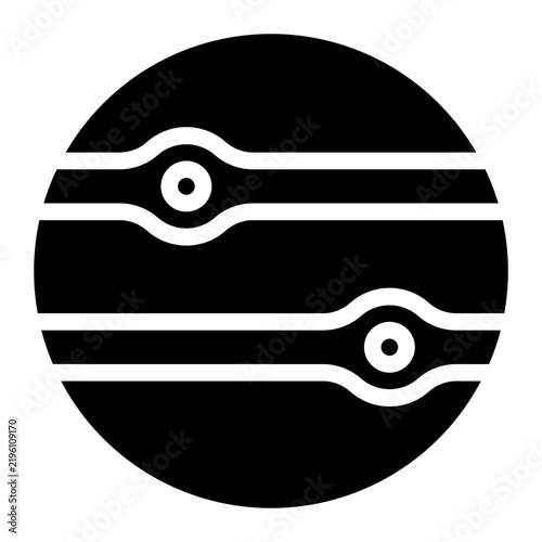 jupiter glyph icon