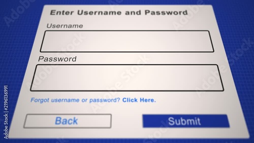 Username and Password Dialog Popup Box for Website