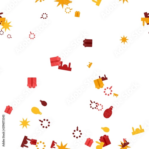 pattern seasonal ramadan square Islamic Ramadan Celebration Elements Confetti Gifts Stars Mosque Buildings Festive Background Pattern