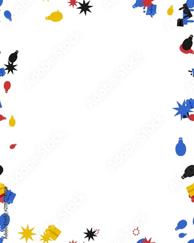 pattern seasonal ramadan square Festive Celebration Border with Colorful Fireworks and Gift Box Icons for Holiday Design
