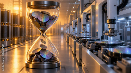 Wafer Hourglass Marks Long Lead Times in Automated Production