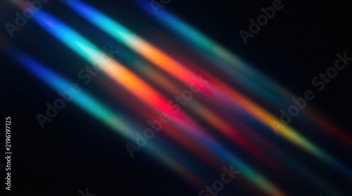 Abstract light streaks with vibrant blue and orange gradient colors