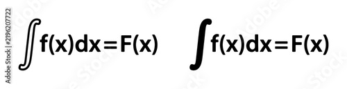 Foto Integral Calculus Equation, Mathematical Formula, Calculus Notation, Basic Integ