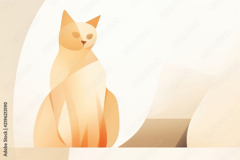 Fototapeta premium Animal mammal pet cat.