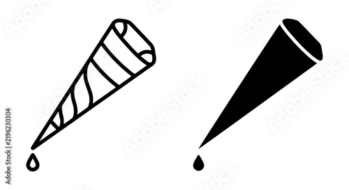 Dropper Icon Set, Laboratory Pipette Vector Graphics, Medical Science Tool Illustrations