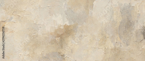 Abstract Textured Background With Warm Neutral Tones And Weathered Brush Strokes. Abstract Oil Painting Textured Background