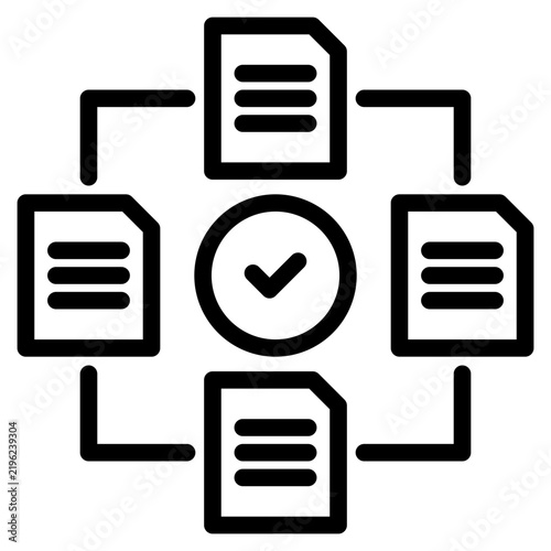 Structure, hierarchy, chart, icon vector illustration concept for business 