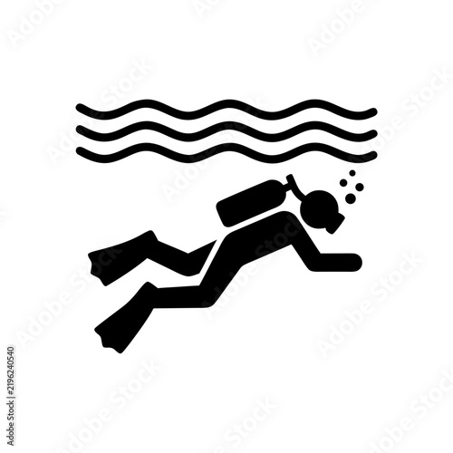Scuba diver icon 