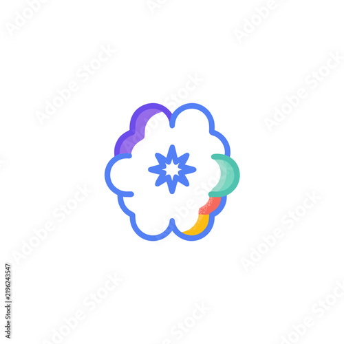 Colorful Abstract Flower Logo Design