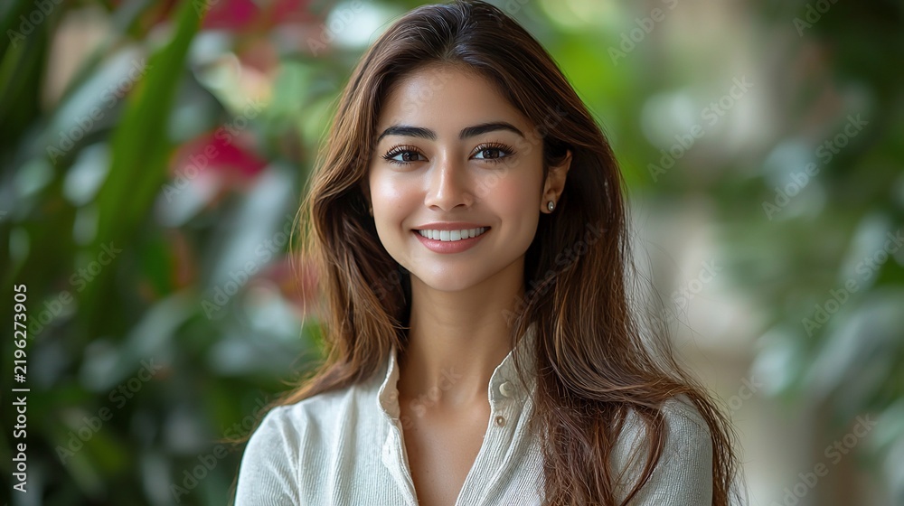 Fototapeta premium Smiling woman, professional, confident
