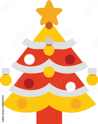 vector illustration of a christmas tree