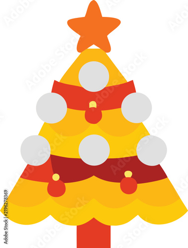 christmas tree vector illustration
