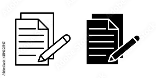 Paperwork icon representing documents, administration, forms, office work, records and business processes.