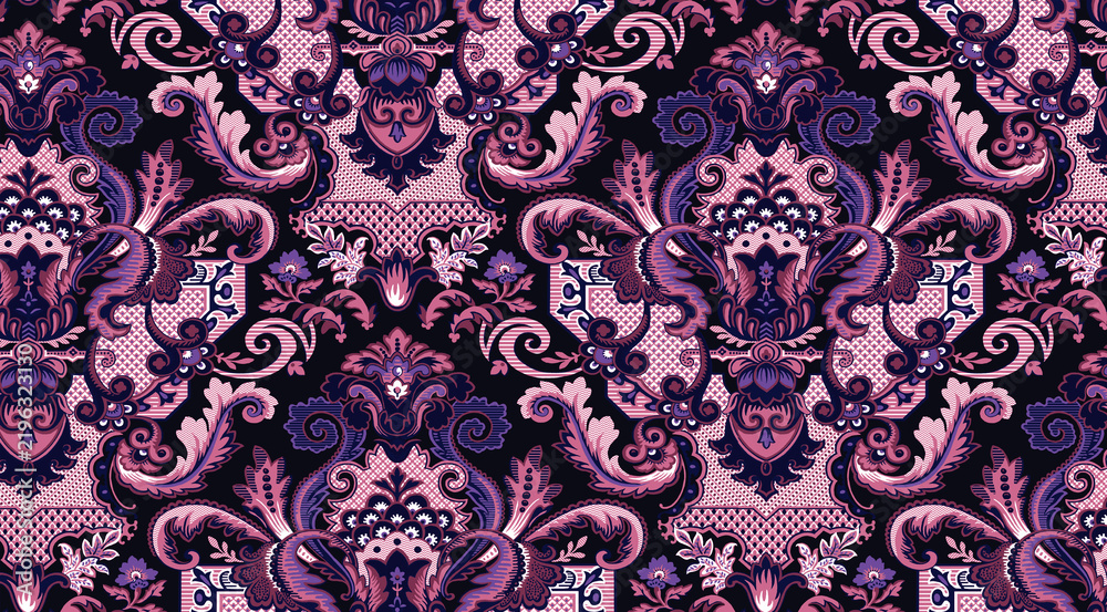 seamless pattern with floral elements