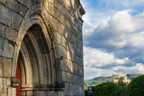 Christian church, Saint James way, Galicia, Spain