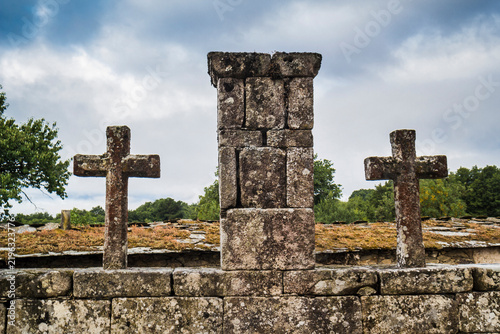 Christian Cross, Saint James way, Galicia, Spain